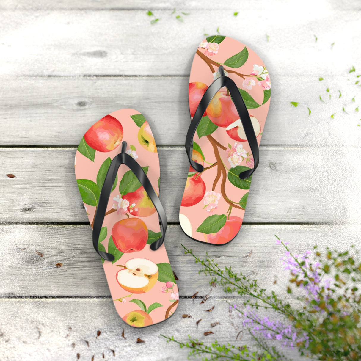 STUBBIE Apple Flip Flops - Apple Tree STUBBIE