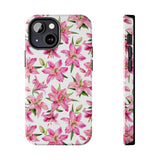 STUBBIE Phone Case for Apple iPhone - Pink Lily Flower Phone Case