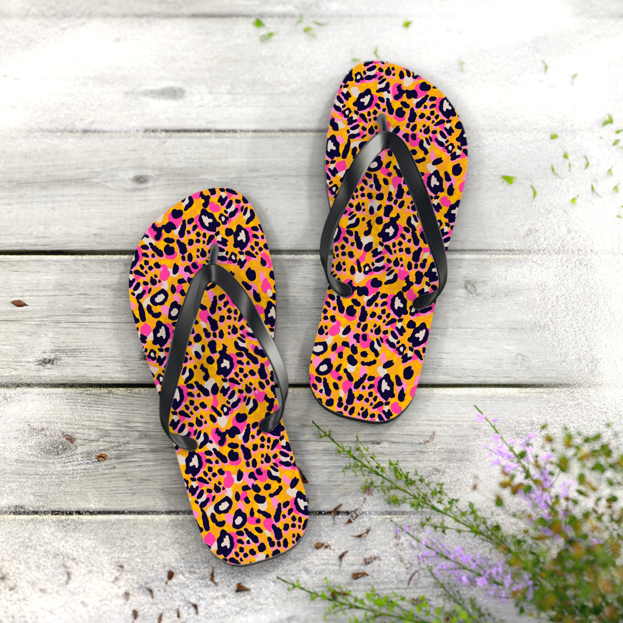 Flip Flops Animal Print