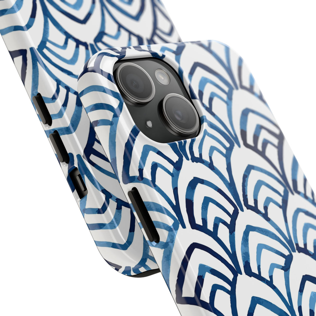 STUBBIE Phone Case for Apple iPhone - Blue Art Deco Phone Case