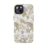 STUBBIE Phone Case for Apple iPhone - White Flowers Phone Case
