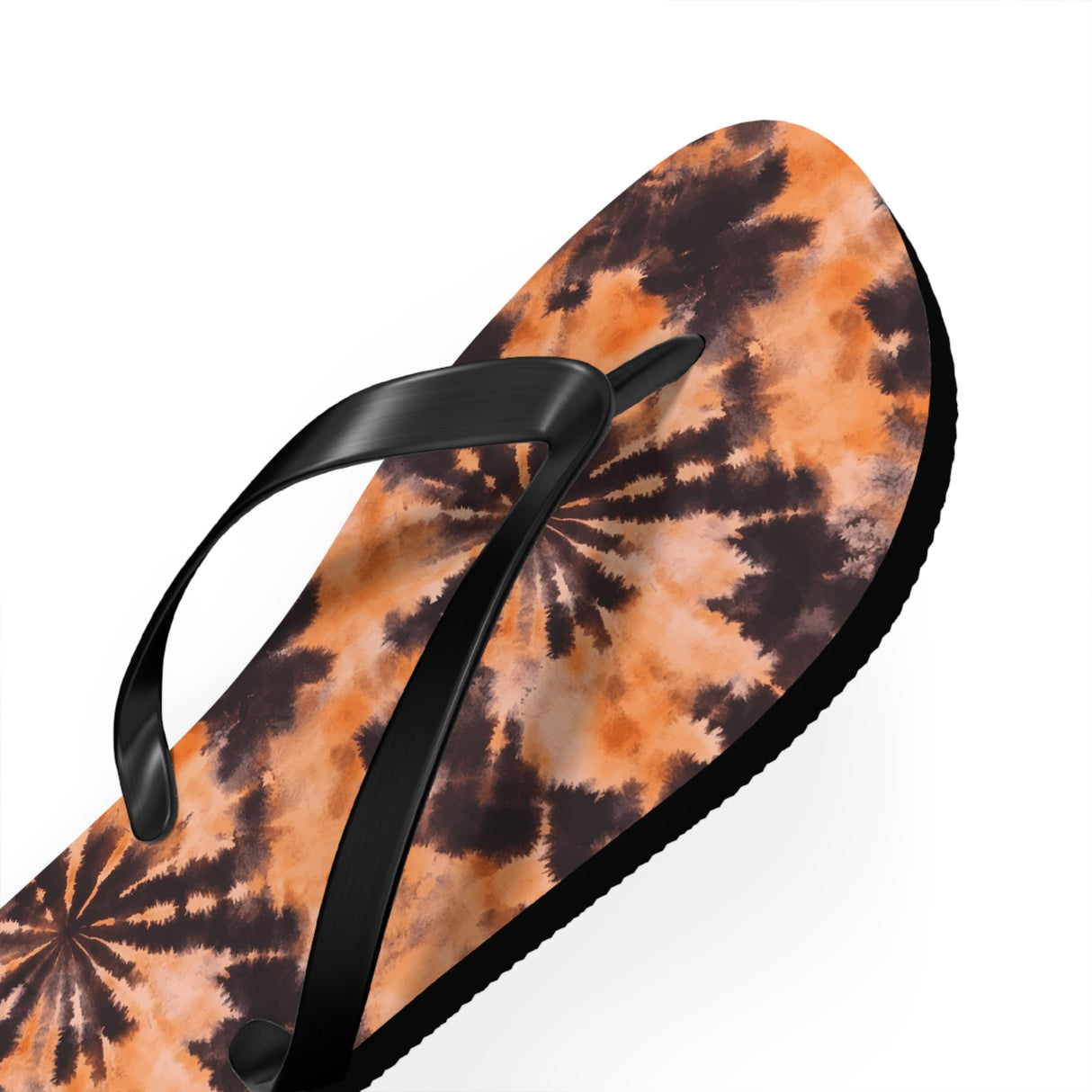 Orange Tie Dye Flip Flops