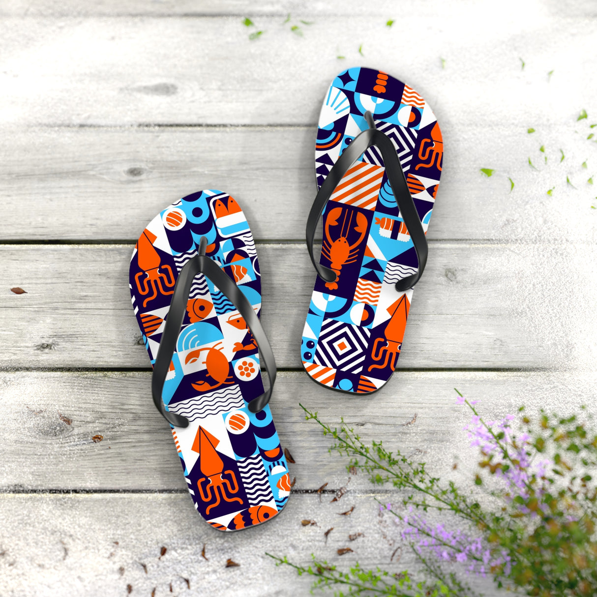 STUBBIE Flip Flops - Something Fishy STUBBIE