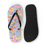 Pink Rainbow Flip Flops