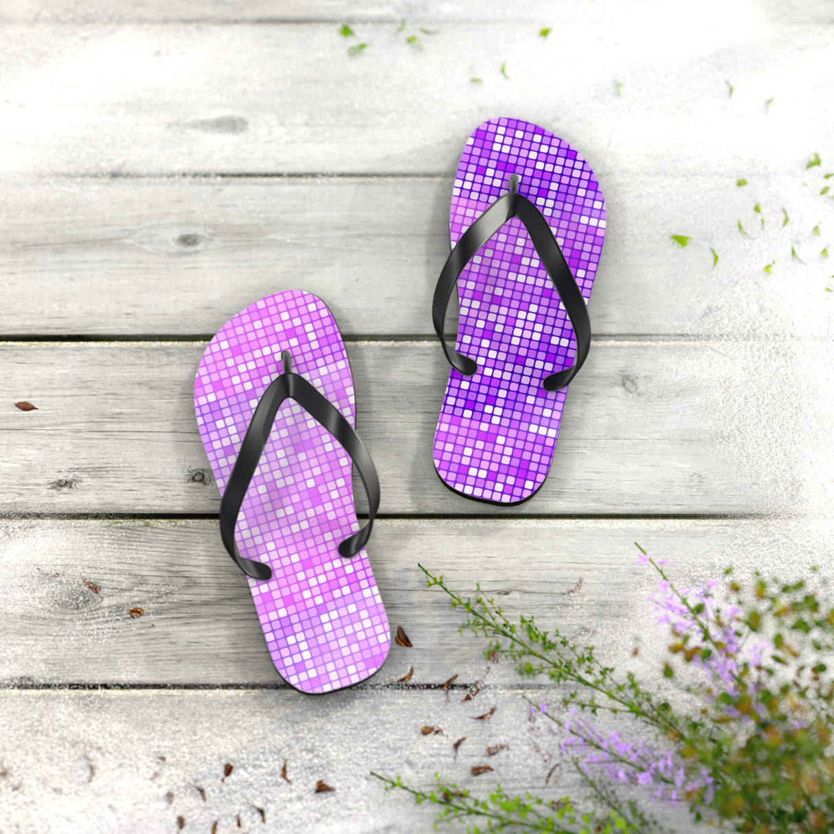 STUBBIE Flip Flops - Purple Party STUBBIE