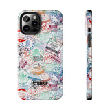 STUBBIE Phone Case for Apple iPhone - Travel Stamp Stubbie