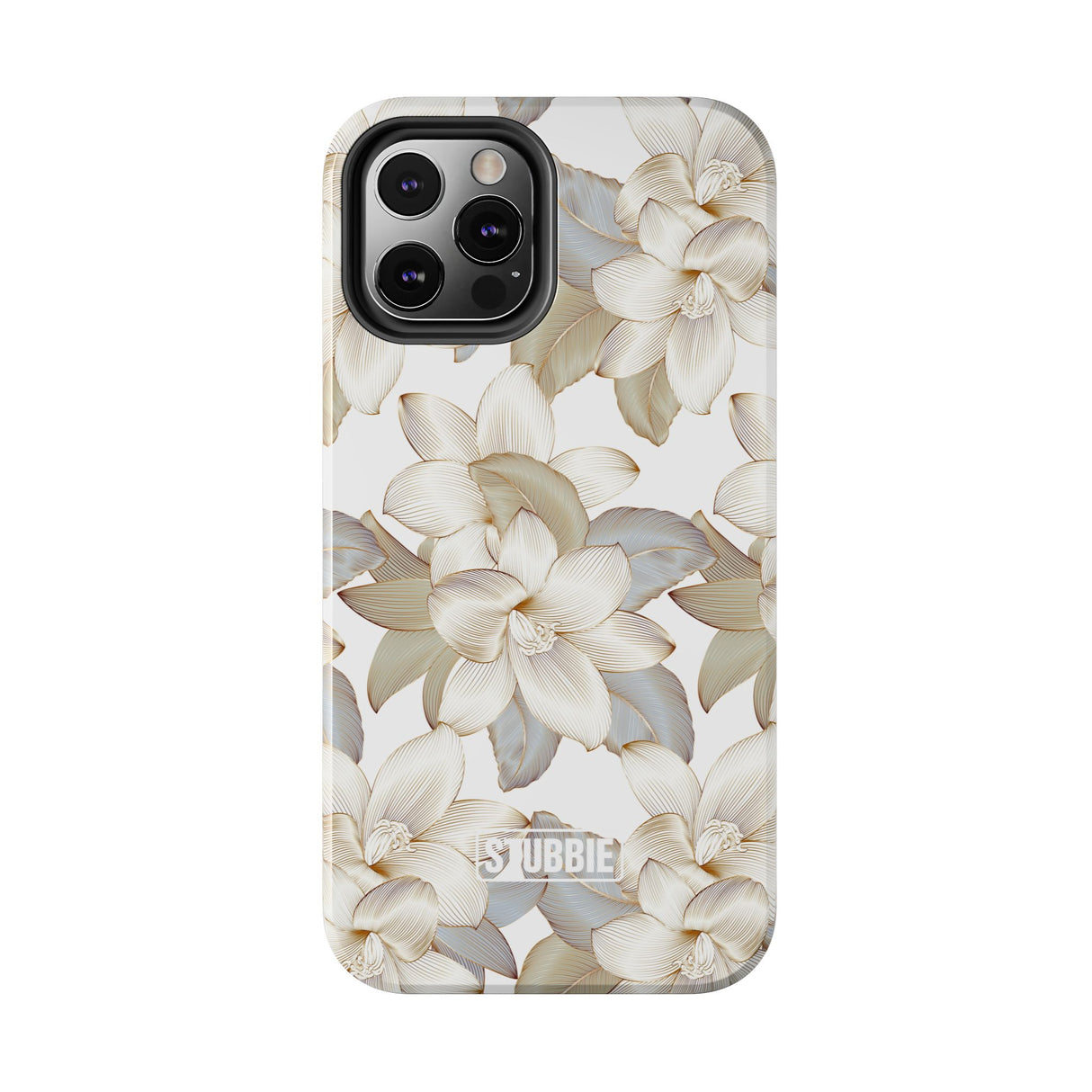 STUBBIE Phone Case for Apple iPhone - White Flowers Phone Case