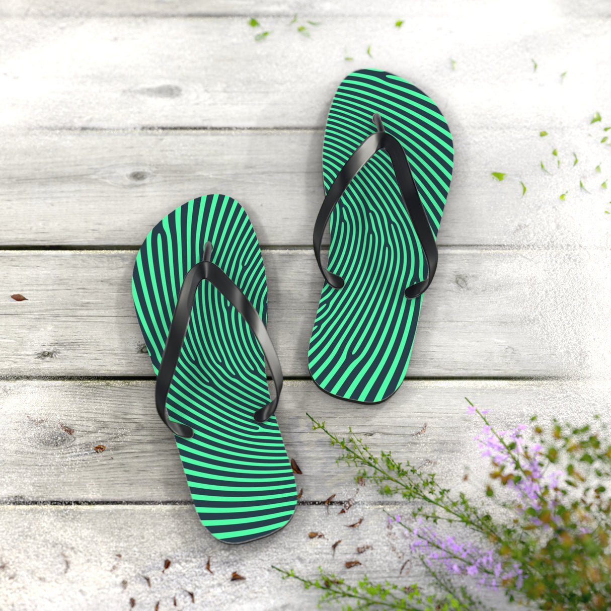 STUBBIE Flip Flops - Green Thumb STUBBIE