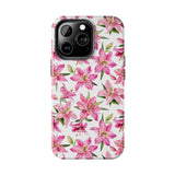 STUBBIE Phone Case for Apple iPhone - Pink Lily Flower Phone Case