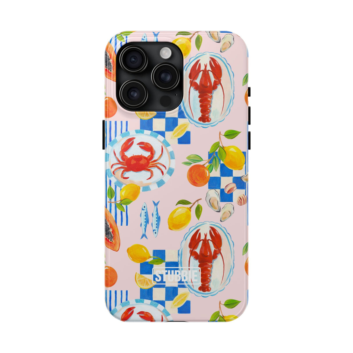 STUBBIE Phone Case for Apple iPhone - Italian Summer Seafood Stubbie
