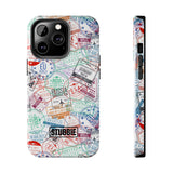 STUBBIE Phone Case for Apple iPhone - Travel Stamp Stubbie