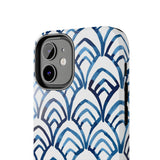 STUBBIE Phone Case for Apple iPhone - Blue Art Deco Phone Case