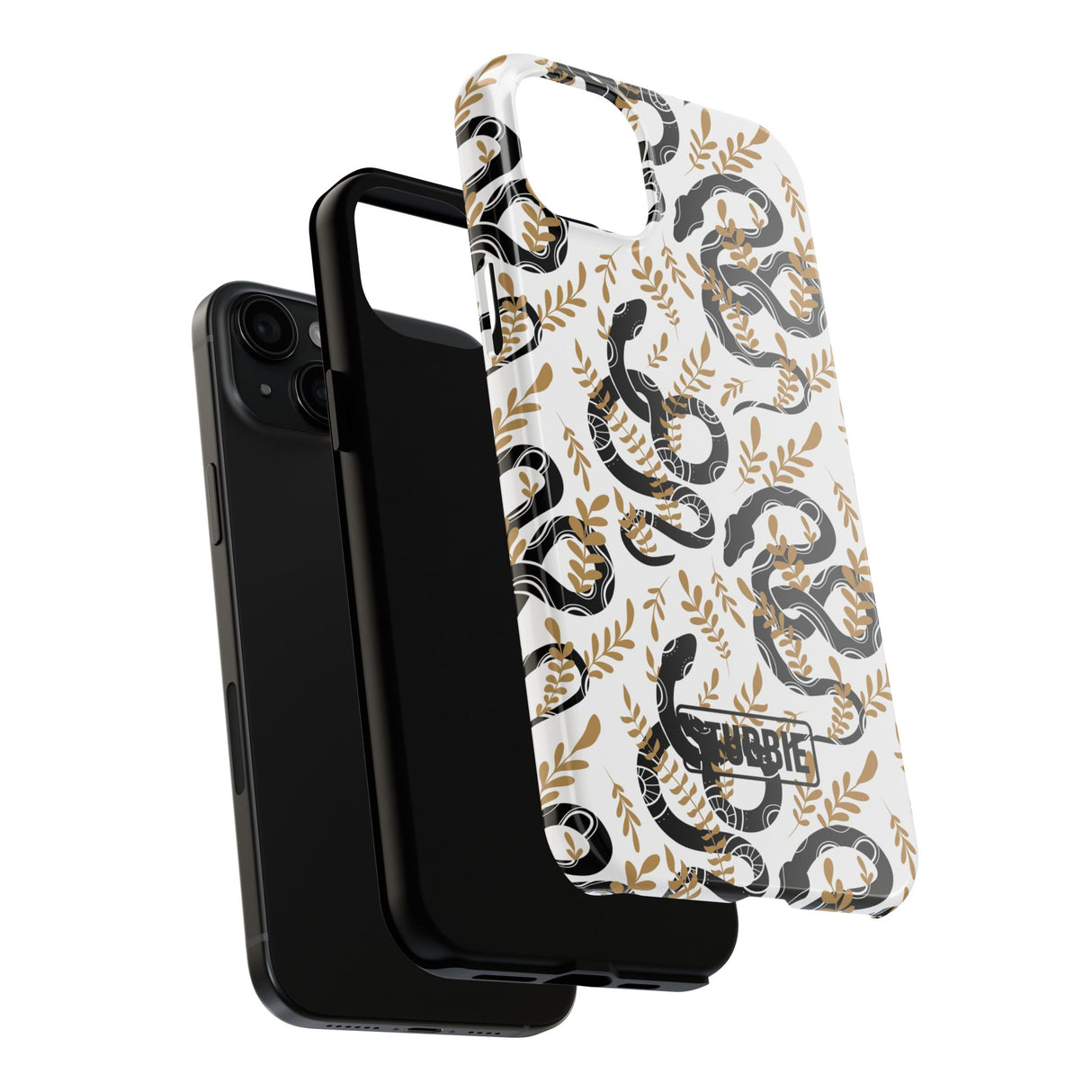 STUBBIE Phone Case for Apple iPhone - Black Snake Phone Case