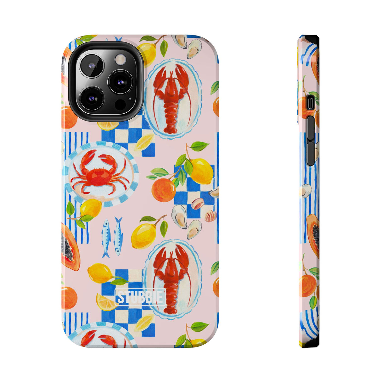 STUBBIE Phone Case for Apple iPhone - Italian Summer Seafood Stubbie