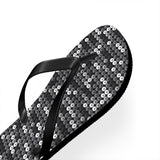 Black Sequin Flip Flops