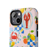 STUBBIE Phone Case for Apple iPhone - Italian Summer Seafood Stubbie