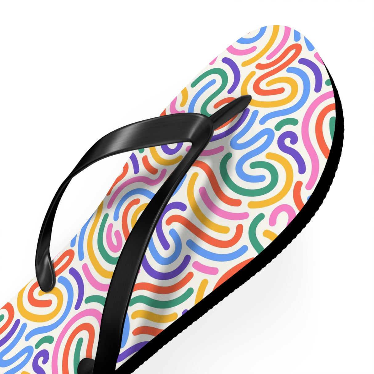 Pink Rainbow Flip Flops