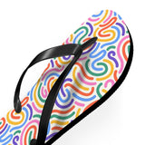 Pink Rainbow Flip Flops