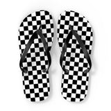 Black Square Flip Flops