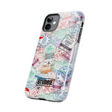 STUBBIE Phone Case for Apple iPhone - Travel Stamp Stubbie
