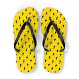 Lightning Bolt Flip Flops