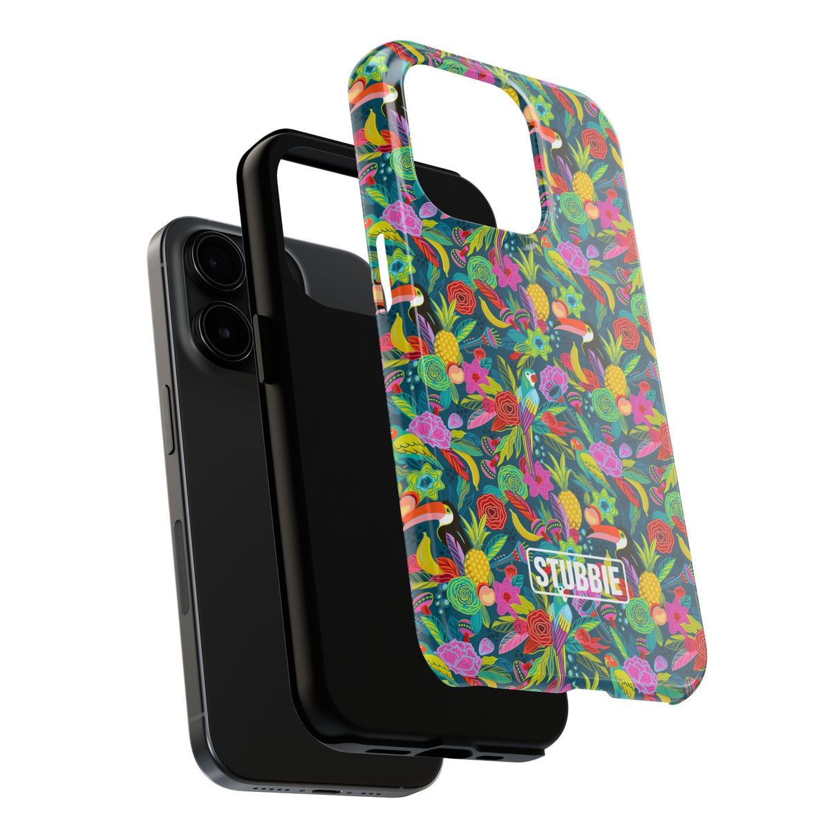 STUBBIE Phone Case for Apple iPhone - Hiding Jungle Birds Stubbie