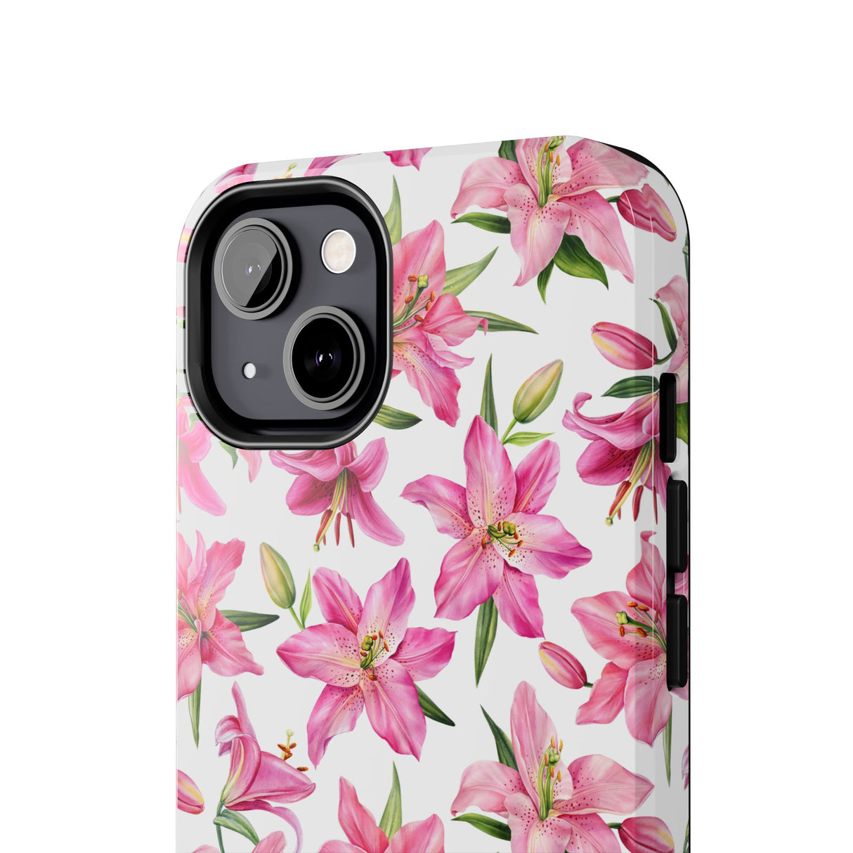 STUBBIE Phone Case for Apple iPhone - Pink Lily Flower Phone Case