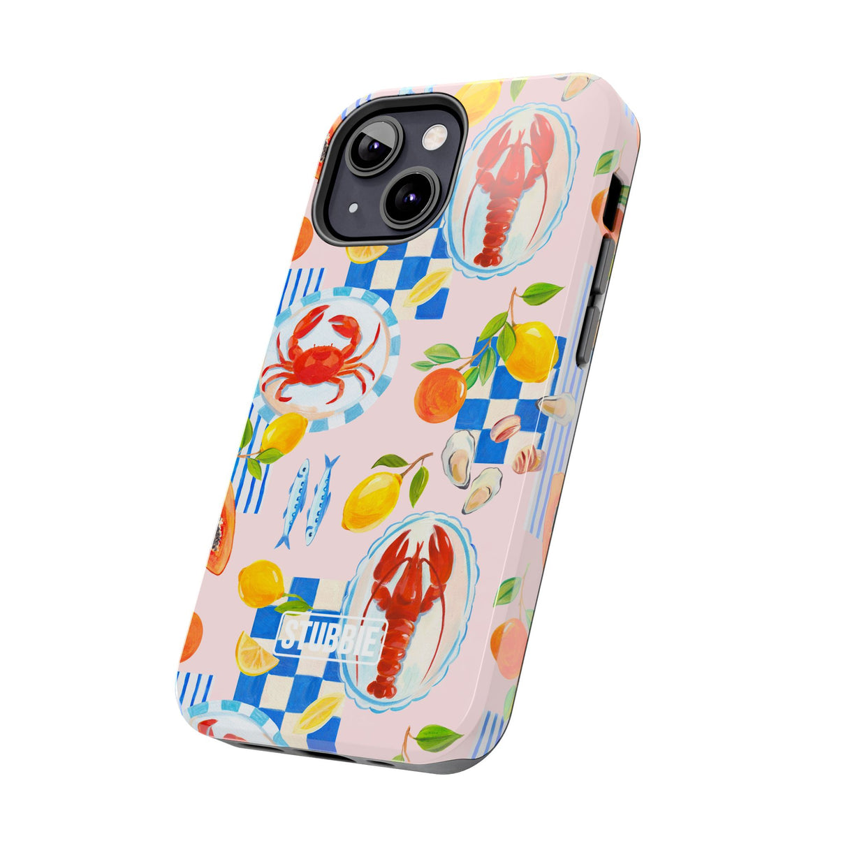 STUBBIE Phone Case for Apple iPhone - Italian Summer Seafood Stubbie