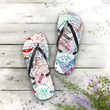 STUBBIE Flip Flops - Travel Stamp STUBBIE