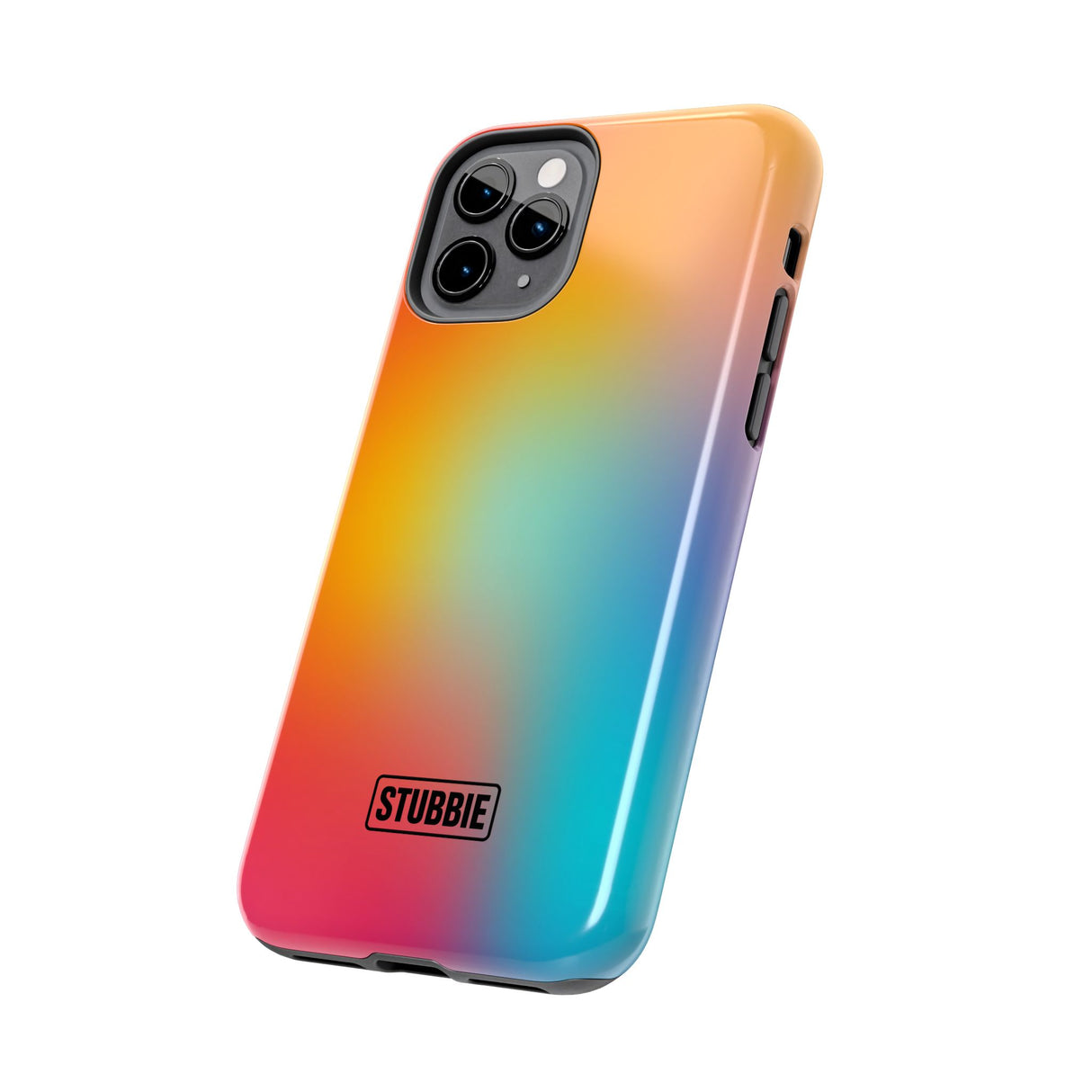 STUBBIE Phone Case for Apple iPhone - Rainbow Blue Stubbie