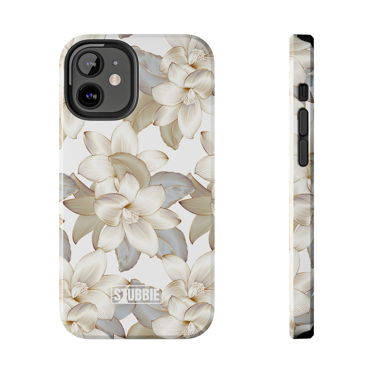 STUBBIE Phone Case for Apple iPhone - White Flowers Phone Case