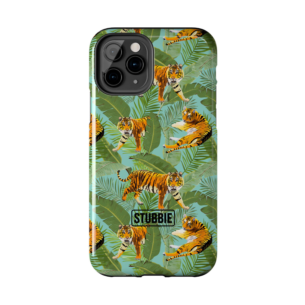 STUBBIE Phone Case for Apple iPhone - Jungle Tiger Stubbie