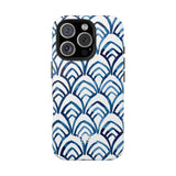 STUBBIE Phone Case for Apple iPhone - Blue Art Deco Phone Case