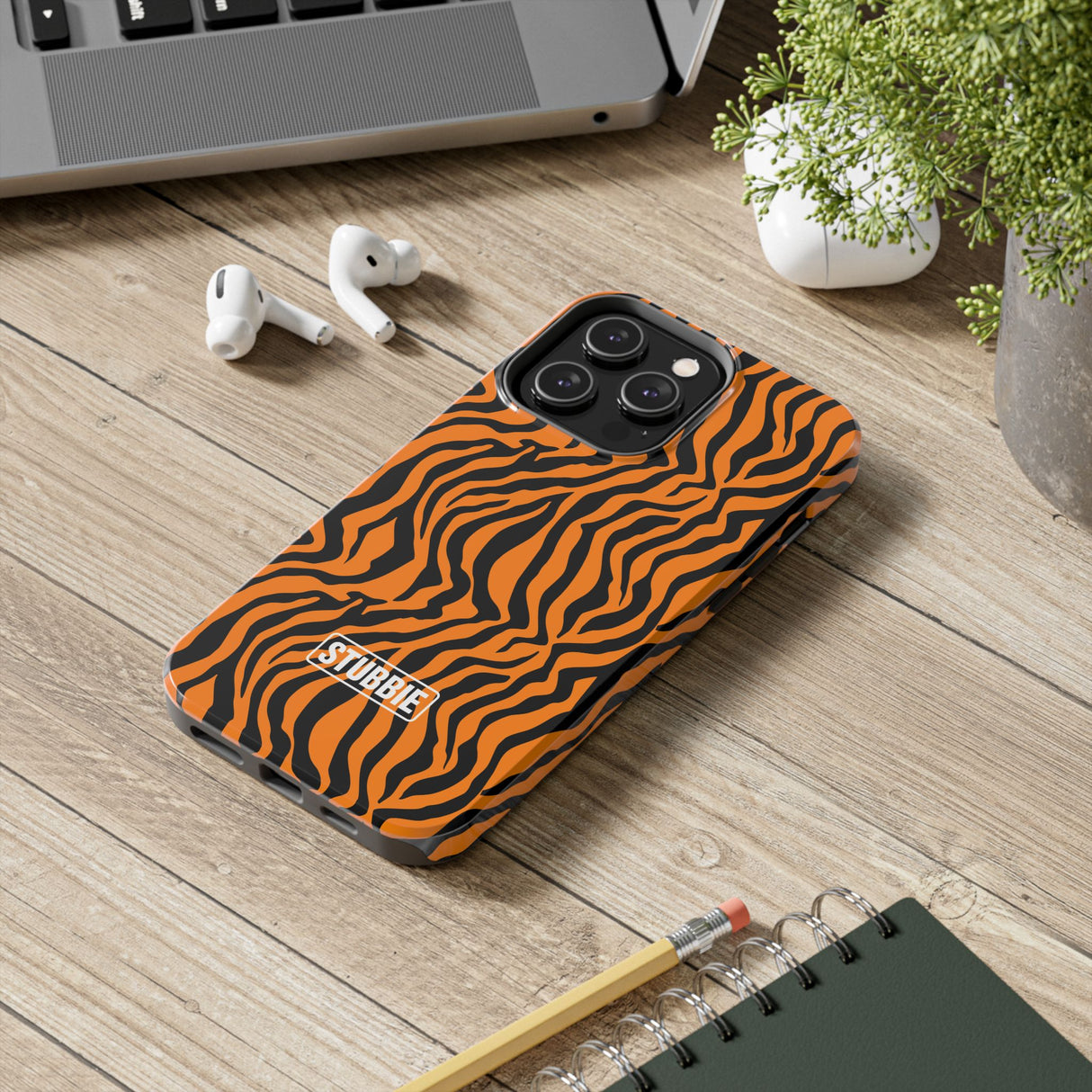 STUBBIE Phone Case for Apple iPhone - Tiger Stripes Stubbie