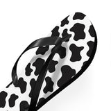 Cow Print Flip Flops