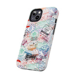 STUBBIE Phone Case for Apple iPhone - Travel Stamp Stubbie
