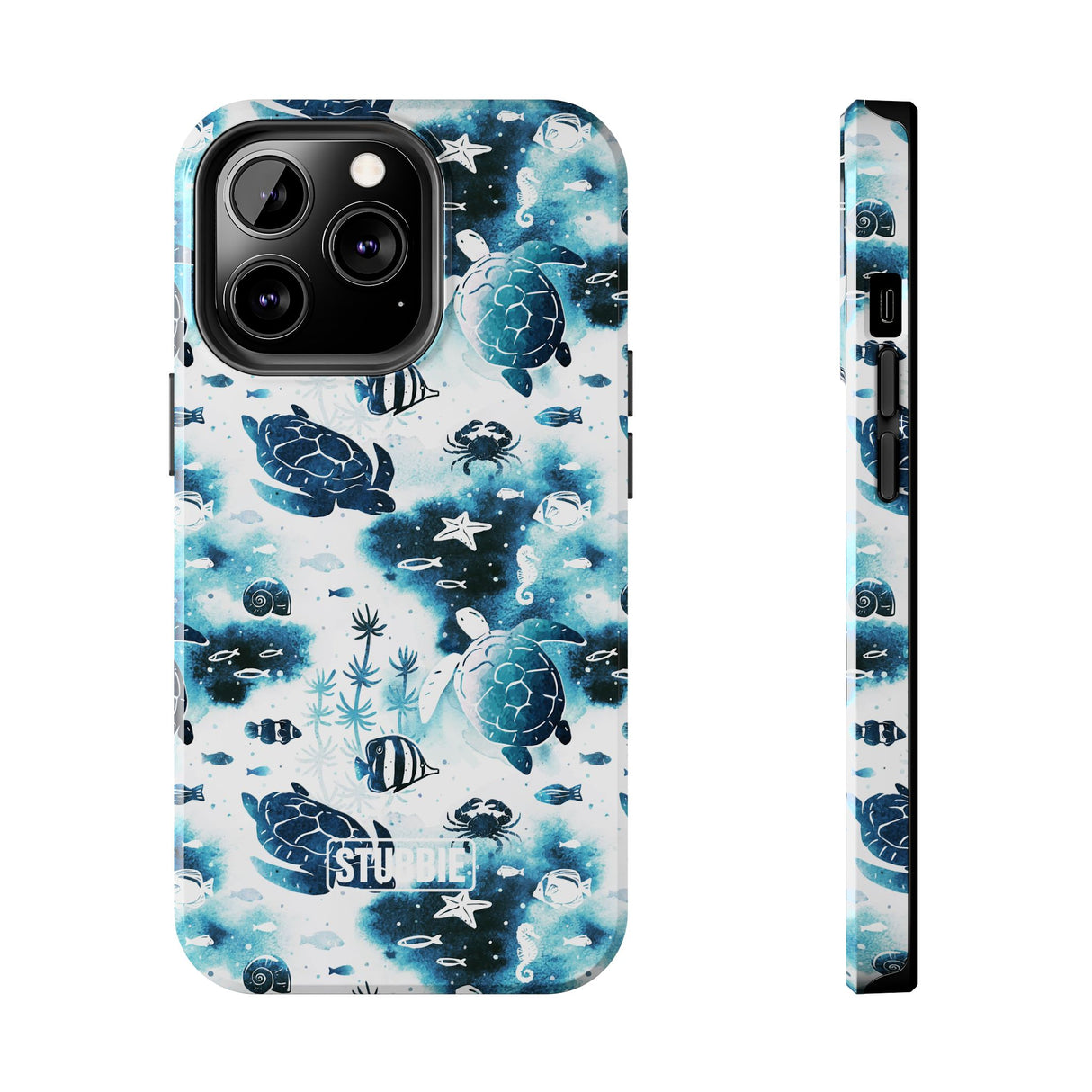 STUBBIE Phone Case for Apple iPhone - Fish And Turtle Phone Case