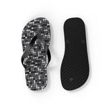 Black Sequin Flip Flops