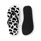 Cow Print Flip Flops