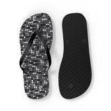 Black Sequin Flip Flops