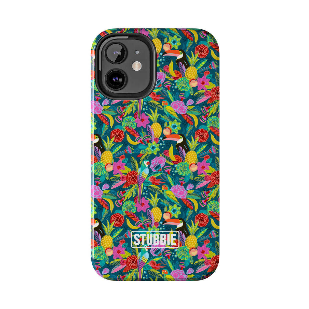 STUBBIE Phone Case for Apple iPhone - Hiding Jungle Birds Stubbie