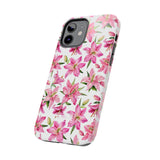 STUBBIE Phone Case for Apple iPhone - Pink Lily Flower Phone Case