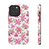 STUBBIE Phone Case for Apple iPhone - Pink Lily Flower Phone Case
