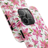 STUBBIE Phone Case for Apple iPhone - Pink Lily Flower Phone Case