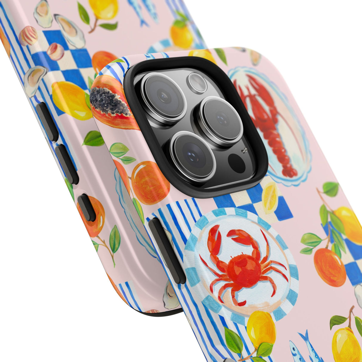 STUBBIE Phone Case for Apple iPhone - Italian Summer Seafood Stubbie