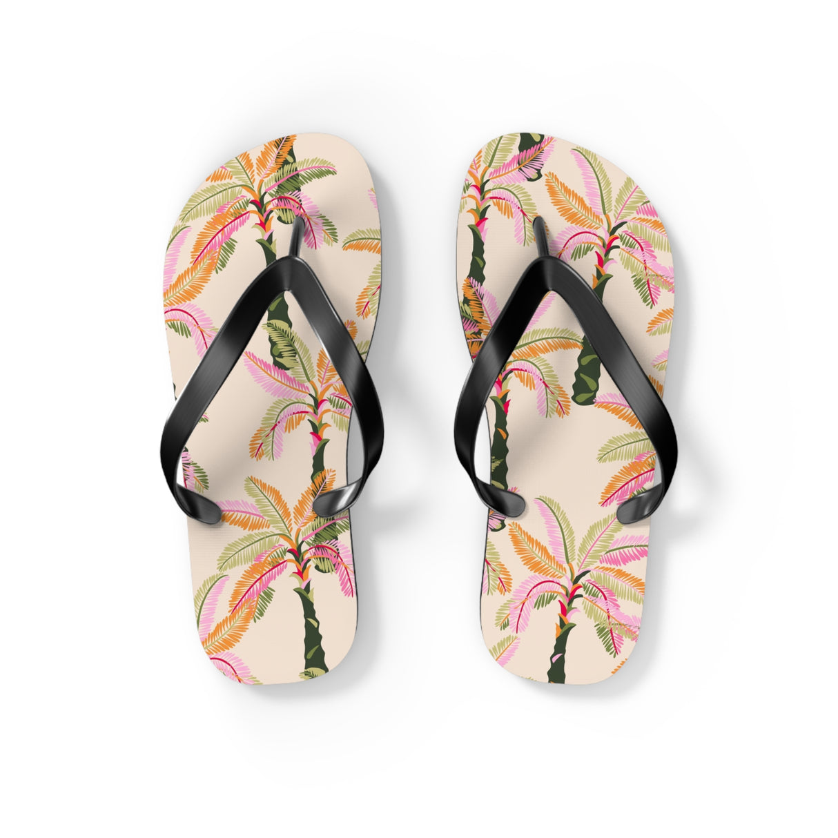 STUBBIE Flip Flops - Pink Palm Tree STUBBIE