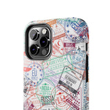 STUBBIE Phone Case for Apple iPhone - Travel Stamp Stubbie