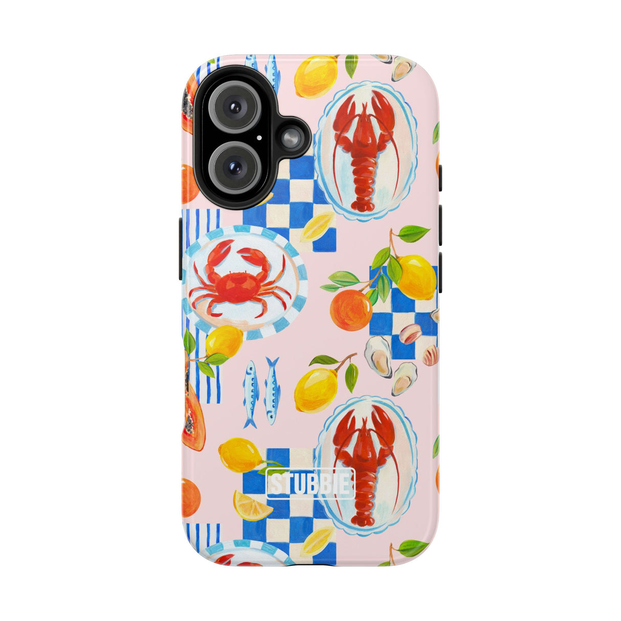 STUBBIE Phone Case for Apple iPhone - Italian Summer Seafood Stubbie