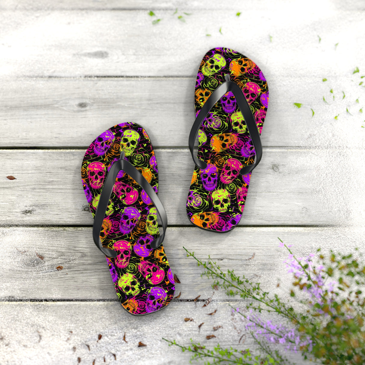 Flip Flops With Skulls
