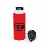 STUBBIE Stainless Steel Water Bottle - Red Stubbie